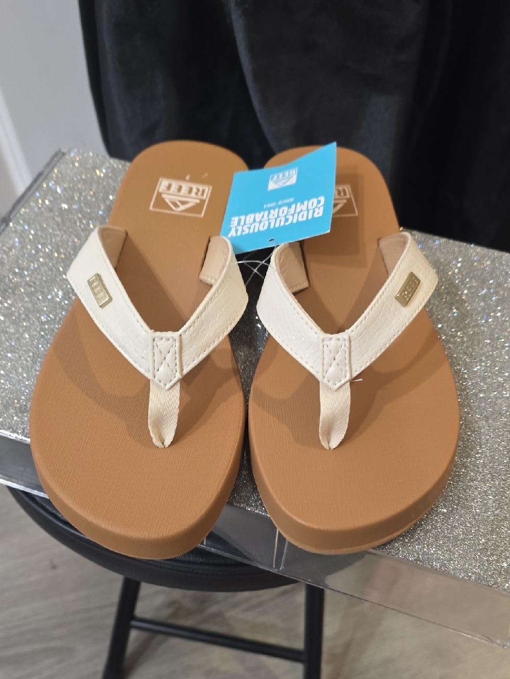 Reef Mia Sassy Flip-Flop Sandals- Vintage Croc - Picture 6 of 8